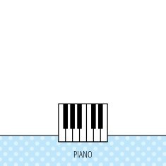 Piano icon Royal musical instrument sign N4