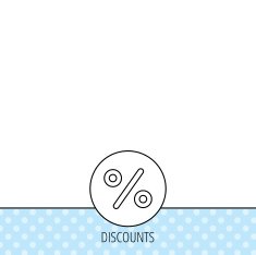 Discount percent icon Sale sign N7
