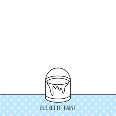 Bucket of paint icon Painting box sign N3