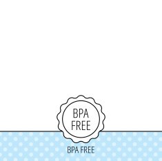 BPA free icon Bisphenol plastic sign N4
