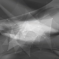 Dark wavy tech low poly background