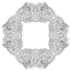 Decorative frame on white background N2