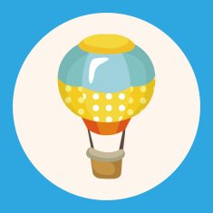 style hot air balloon theme elements N14