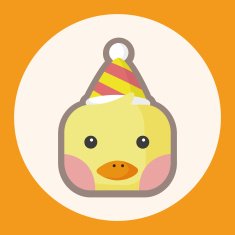 animal bird cartoon theme elements