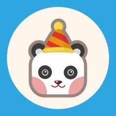animal panda cartoon theme elements N2