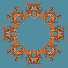 Circular Floral Ornament N4