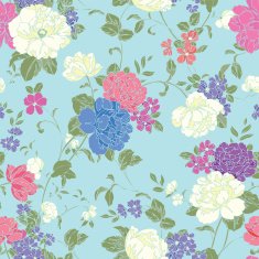 Seamless pattern with flowers rose - Illustration N2