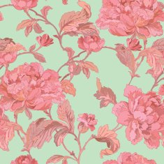 Seamless pattern with flowers rose - Illustration N4