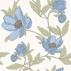 Seamless pattern with flowers rose - Illustration N6