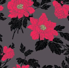 Seamless pattern with flowers rose - Illustration N10