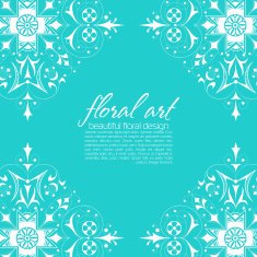 Floral elements ornate background N2