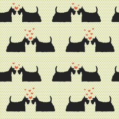 Cartoon dogs pattern
