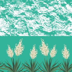 Seamless floral background Yucca flowers