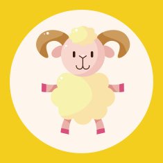 animal sheep cartoon theme elements N2