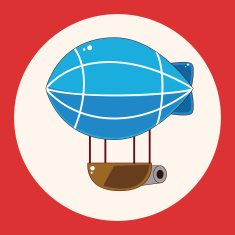 style hot air balloon theme elements N17