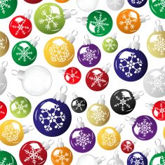 shiny christmas decoration with snowflake seamless pattern eps10