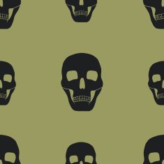 seamless background with skulls N2