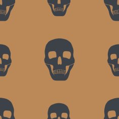 seamless background with skulls N3