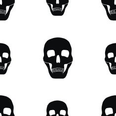 seamless background with skulls N4