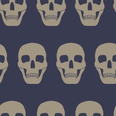 seamless background with skulls N10