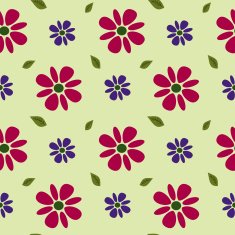 fantasy flowers seamless pattern background illustration