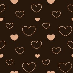 lovely pastel pink heart seamless pattern background illustration
