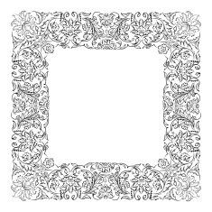 Floral vignette for your design