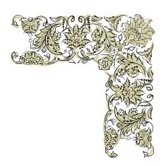 Floral vignette for your design N2