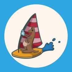 animal summer cartoon theme elements