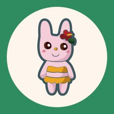 animal summer cartoon theme elements N4