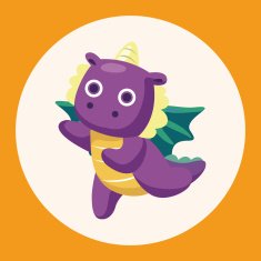 dragon theme elements vector eps N7