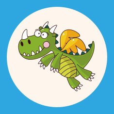 dragon theme elements vector eps N12