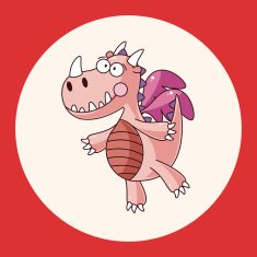 dragon theme elements vector eps N18