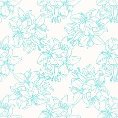 Seamless pattern with lilies N10