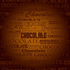 Seamless chocolate pattern with word of different N3
