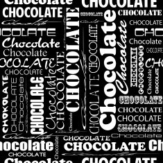 Seamless chocolate pattern with word of different N4