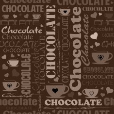Seamless chocolate pattern with word of different N7