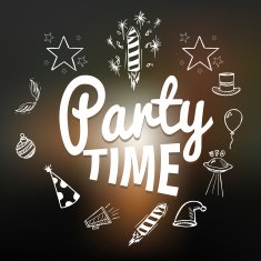 Party time with hand drawn elements vector illustration N2