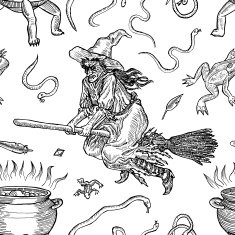 Ink line illustration for Halloween N2