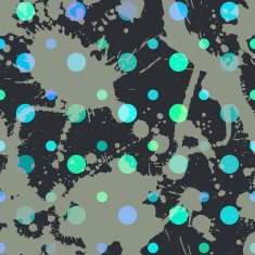 Seamless pattern with textured blots N4