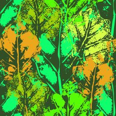 Seamless imprints pattern of the leafs N9