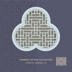 Chinese window tracery trefoil frame 19 rectangle geometry
