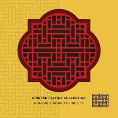 Chinese window tracery square round frame 19 rectangle geometry
