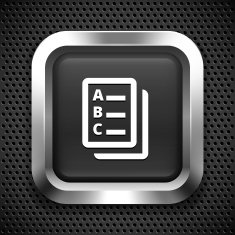 To Do List on Black Square Button