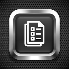 Document Checklist on Black Square Button