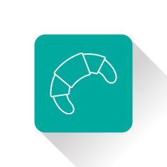 Vector croissant icon Food Eps10 N4