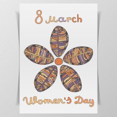 Greeting card with March 8 N5