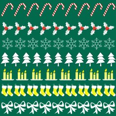 Merry Christmas with decorations elements N9