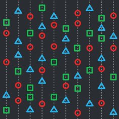 Background circle triangle square N10