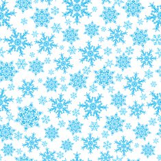 Seamless pattern of snowflakes blue on white N5